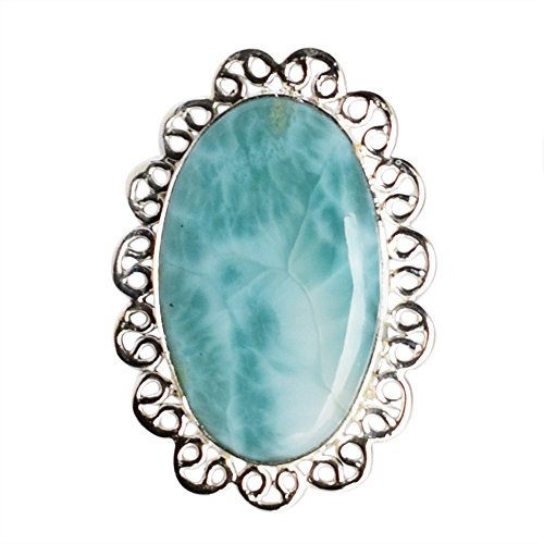 Bague bohème en larimar et argent : le bijou idéal pour sublimer vos tenues d'été
