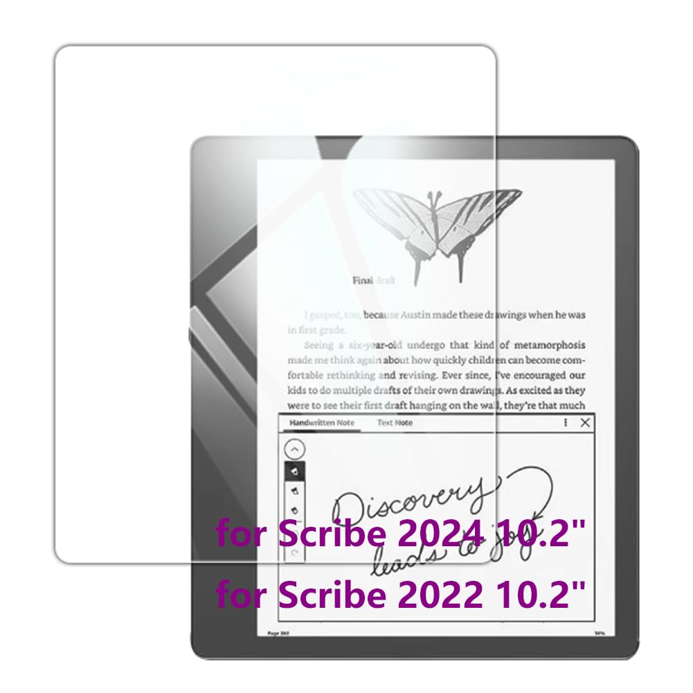 Kepuch 2 Pacchi Vetro Temperato Protezioni Schermo per Kindle Scribe 2024/Kindle Scribe 2022 10.2"