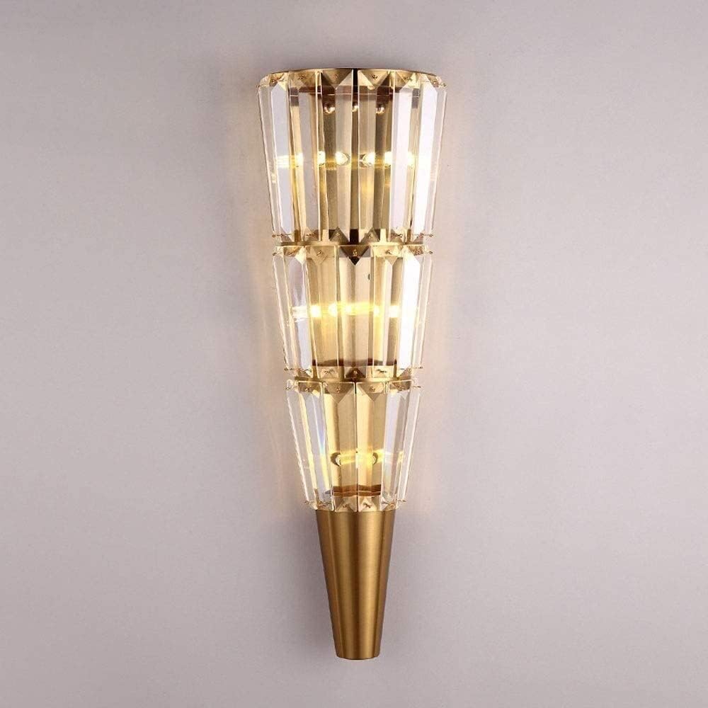 HYJAUSXB Postmodern Crystal Wall Lamp Gold Light Indoor Lighting Fitting Elegant Sconce Light, Pendant