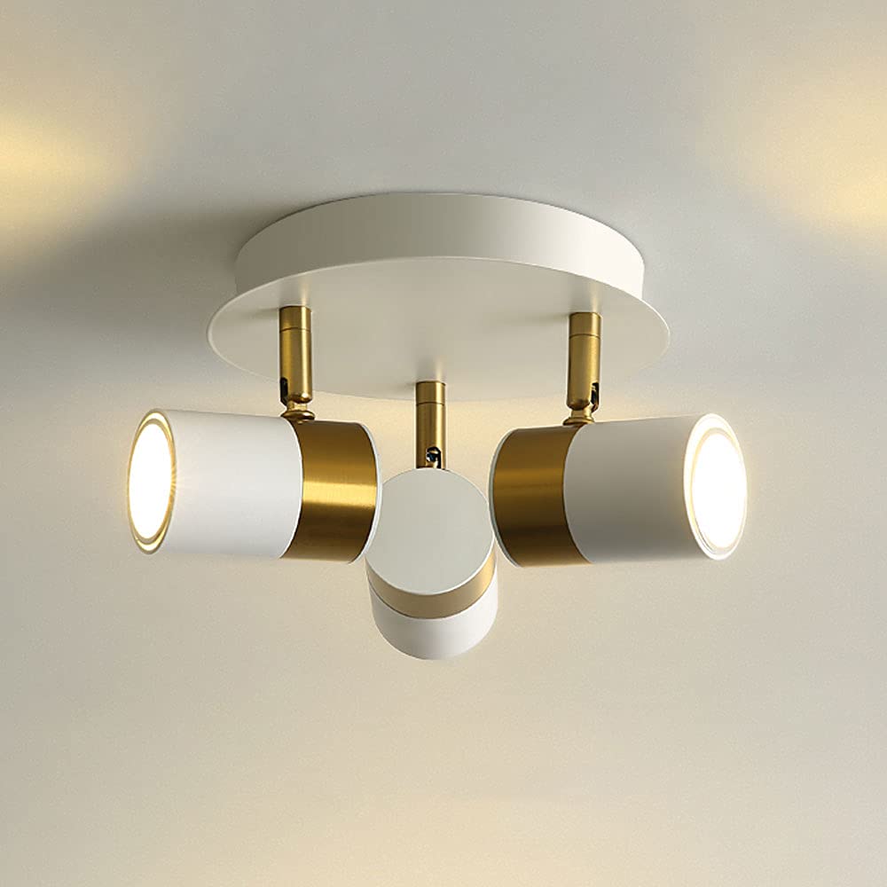 Middle LED Multi-Directional Plafonnier Spot Plafonnier Encastré Rail Kit D'éclairage Pour Couloir Cuisine Bureau Chambre Chevet Gu10 Ampoules