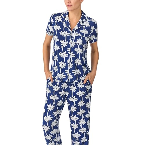 Image of kate spade new york Short Sleeve Cropped Pant PJ Set