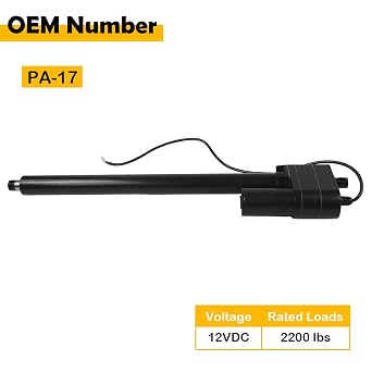 22'' 2000 lbs Heavy Duty 12V Electric Linear Actuator with Potentiometer, IP65 Rated - High Force Linear Actuator for Agriculture, Automotive, and Industrial Applications