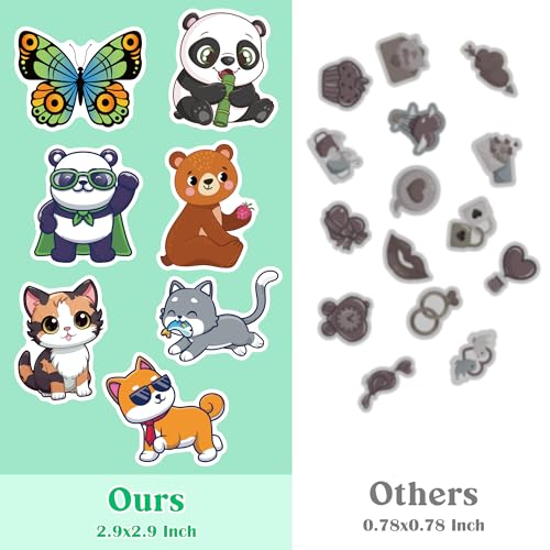 100 PCS Water Bottle Stickers for Kids,Cute Animal Aesthetic Sticker Pack - Vinyl Kawaii Stickers for Girls Boy Classroom Prizes,Party Favors for Scrapbook, Laptops, Journal - image 4