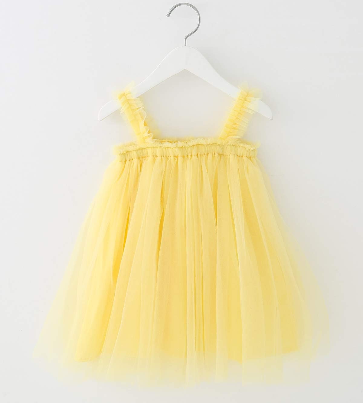 Baby Girl Tutu Dresses Sleeveless Toddler Flower Tulle Dress Princess Soft Pom Sundress - Image 2