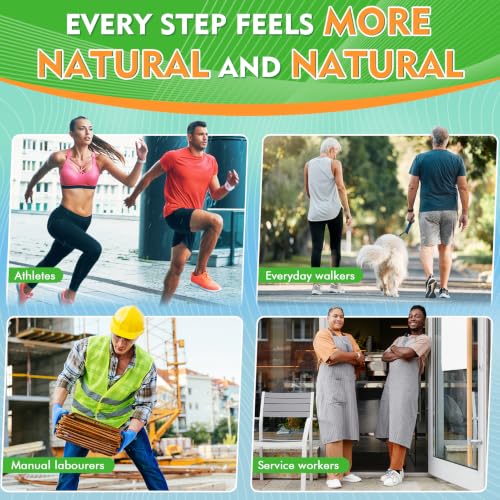 Image of Ailaka Orthotic Cushion Arch Support Shoe Insoles for Men & Women, Unisex Daily Shock Absorption Gel Sports Inserts for Flat Feet, Plantar Fasciitis, Heel Pain Relief | Orthotic Inserts, Pu, Gel Heel, Forefoot Cushion, Abrasion-Resistant, Trim-To-Fit, Long Standing, Walking, Hiking, Work