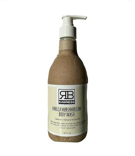 VANILLA MARSHMALLOW BODY WASH 16Oz Eco Friendly Plant Based ingredients