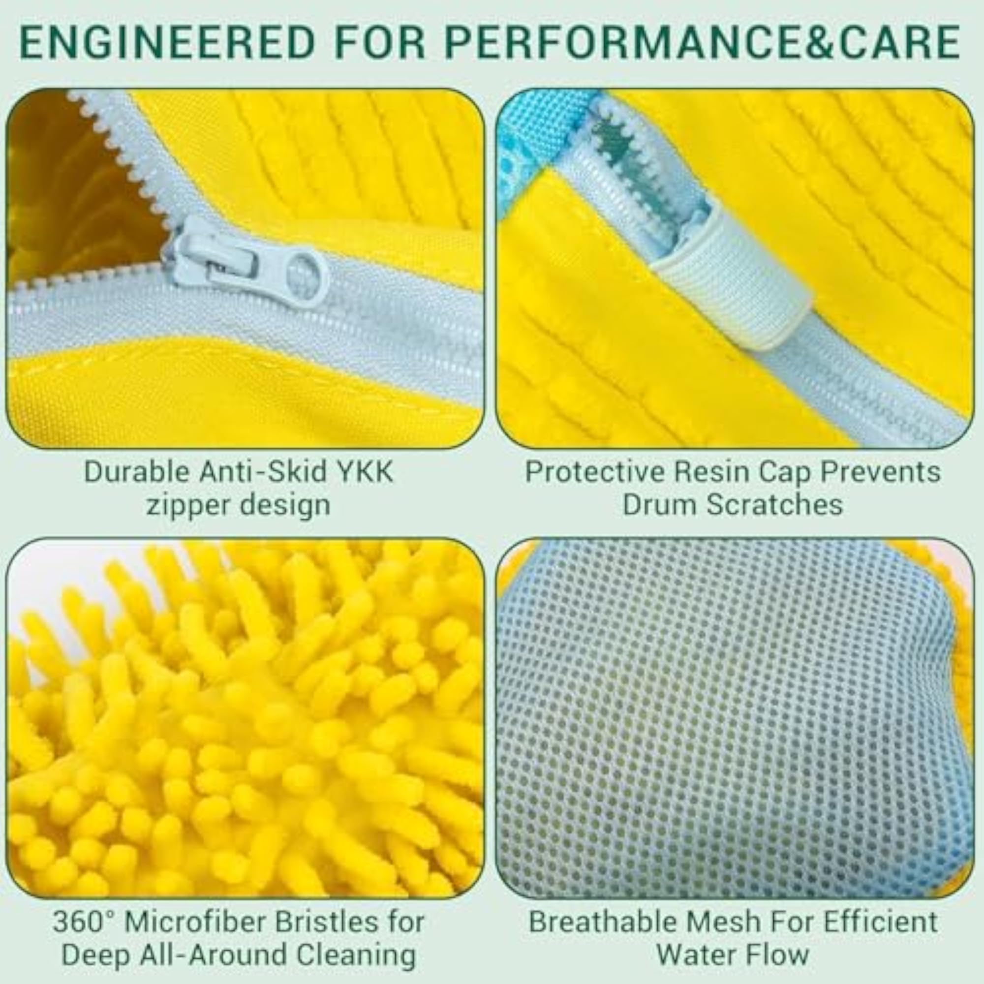 Shoe Washing Machine Bag, Reusable with Durable Zipper