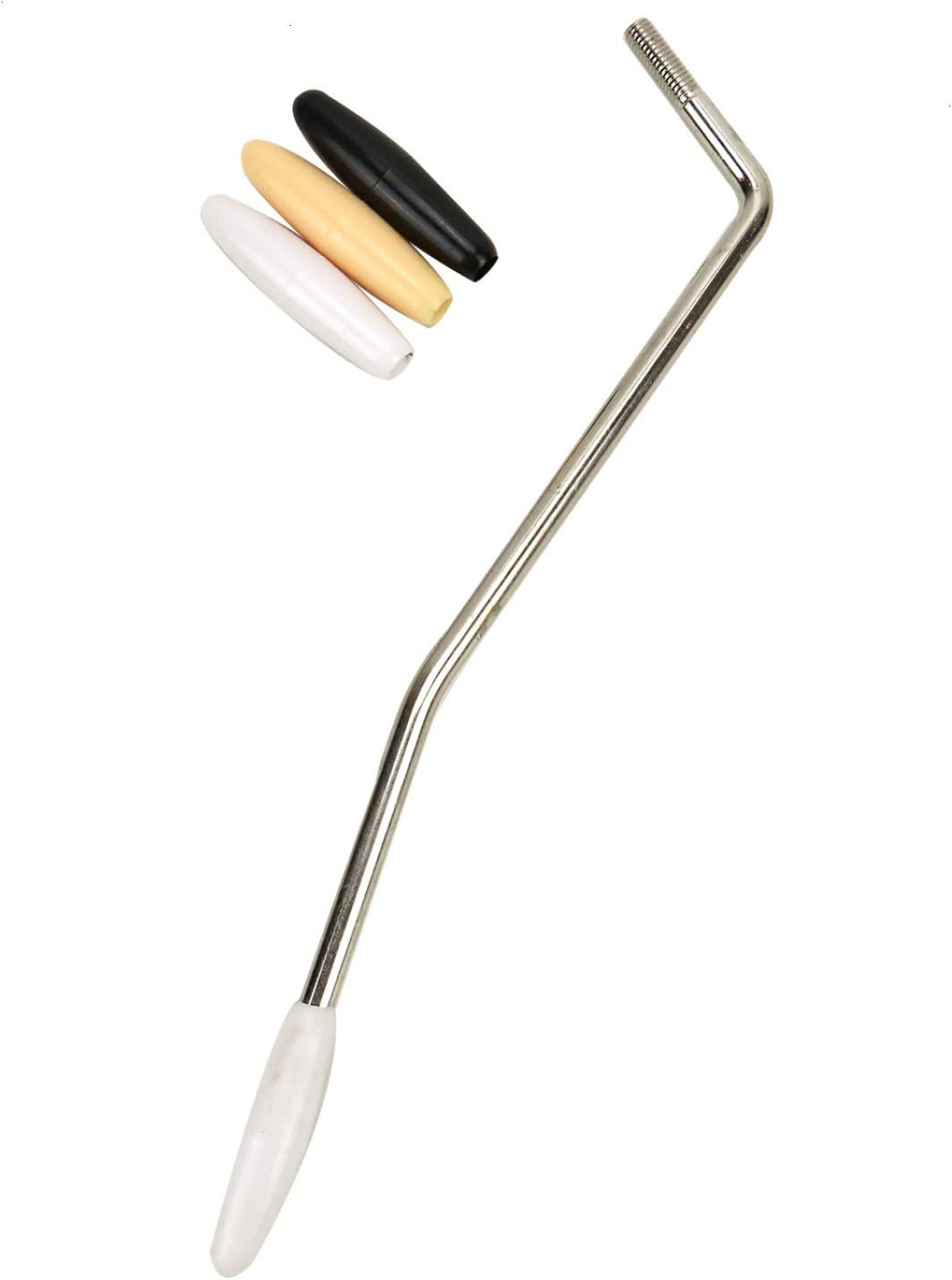 AQUEENLY Metal Tremolo Arm Whammy Bar, 5mm Tremolo Bar with 3Pcs Tips for Electric Guitar Fender Strat Stratocaster, Chrome