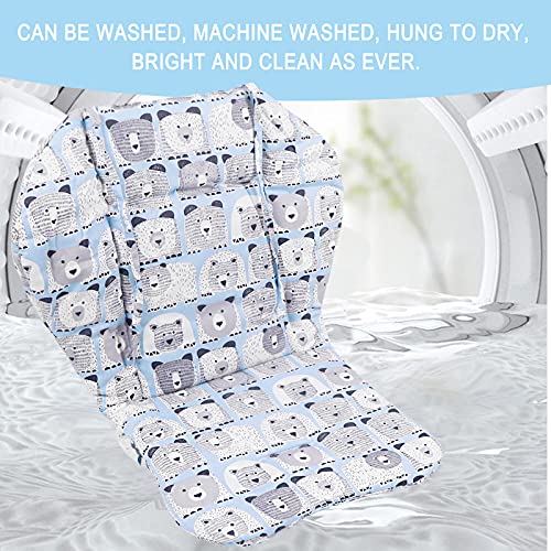 Baby Highchair Seat Cover, Bear Pattern Baby High Chair Liner, Breathable High Chair Pad, Comfortable Baby High Chair Seat Cushion Insert, Suitable For High Chairs And Strollers #TOP3