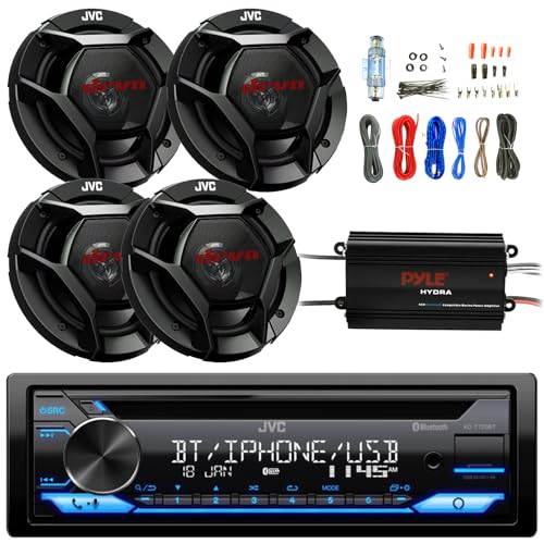 Reproductor de Radio CD para Auto Single DIN con Bluetooth miniatura 1