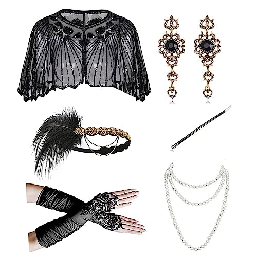 Costume années 20 pour femme pour composer un look rétro complet avec châle