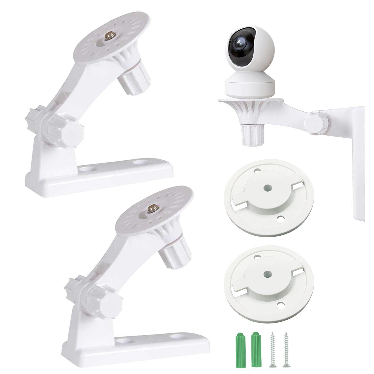 Support Mural Caméra 2 Pièces - Support Réglable Pour TP-Link Tapo C200/C210 Et Autres Modèles