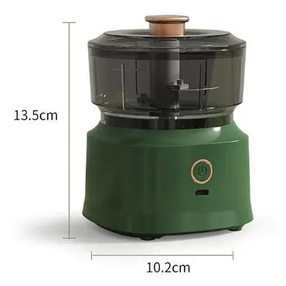 Elektryczny mini rozdrabniacz do żywności – ładowanie przez USB młynek do czosnku, 350 ml, automatyczne narzędzie kuchenne do cebuli, mięsa, przypraw, czosnku i owoców.