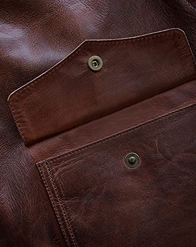 New Men’s Fashion Air Force A-2 Flight Bomber Genuine Goat Hide One Skin Leather Jacket For Men - AS/NZ-7219010234