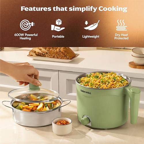 Image of Cookwell Multipurpose Cook Kettle 600W (Green Steel)