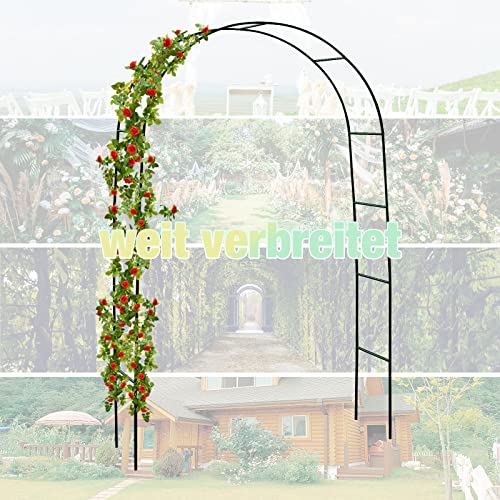 Best Goods Rozenboog metaal stabiel rozenboog halfrond tuinboog met versiering rankboog voor plant, rozenframe (koepel) - Image 5