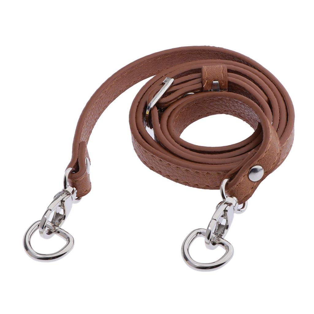 HEAVENGLOW Adjustable Leather Bag Strap Replacement for Bag Making Brown- Silver Buckle|Handbag Accessories-image-19