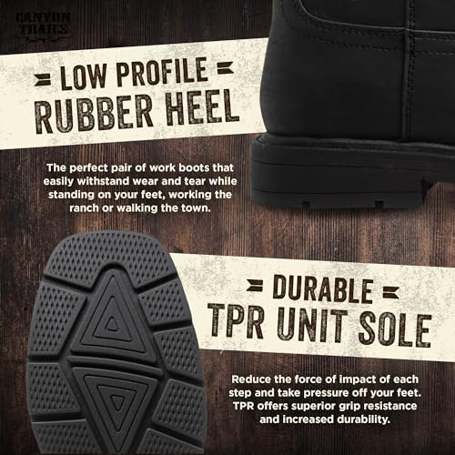 Mens Cowboy Boots - Square Toe Western Boots3