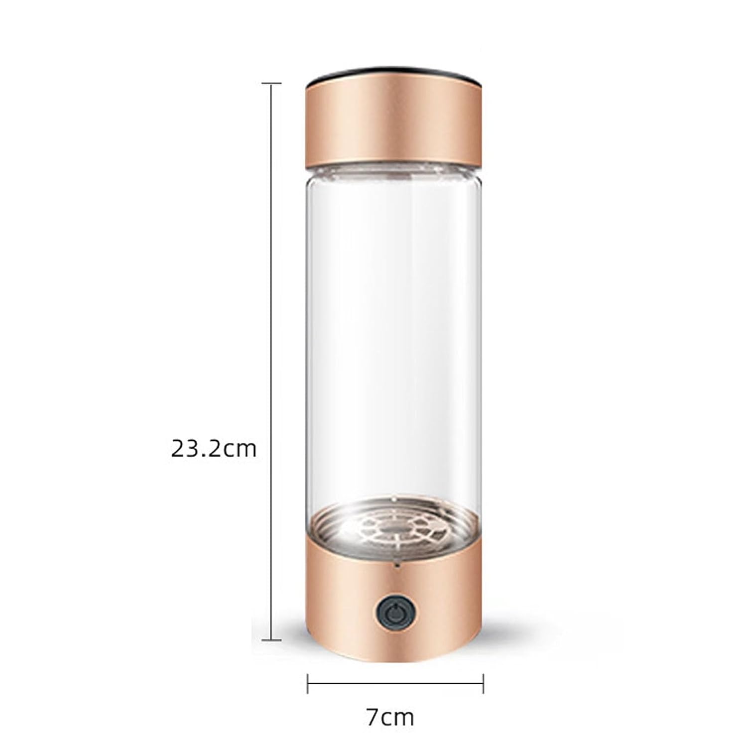 Hydrogen Water Bottle Generator 2-in-1 Hydrogen Water Ionizer Machine with Hydrogen Absorber Portable Hydrogen Rich Water Bottle Make Hydrogen Content to 1300 PPB 410 Ml