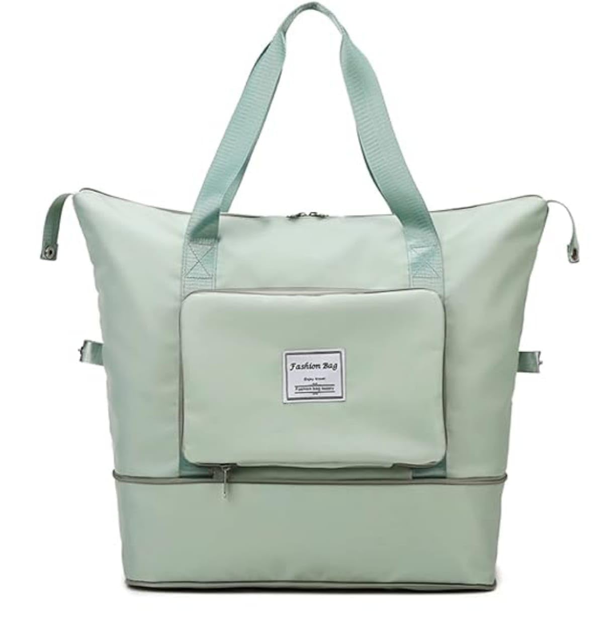 Blemma Enterprise Polyester Folding Duffel Bag for Travel | Waterproof and Large Travel Bag for Women Luggage | Expandable and Multipurpose Large Capacity Weekender Carry Bag (Width: 22 cm) (Green) Blemma Enterprise Polyester Folding Duffel Bag for Travel | Waterproof and Large Travel Bag for Women Luggage | Expandable and Multipurpose Large Capacity Weekender Carry Bag (Width: 22 cm) (Green)