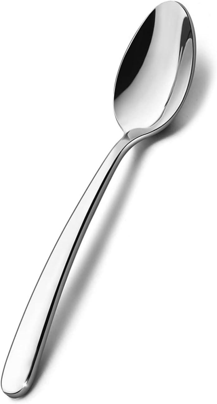 HaWare 12-Pieces Teaspoons, Heavy Duty Stainless Steel 6.7 Inches Small Spoons, Modern & Elegant Design, Mirror Polished, Dishwasher Safe