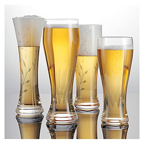 Jarras de cerveza de cristal transparente de alta resistencia térmica 5