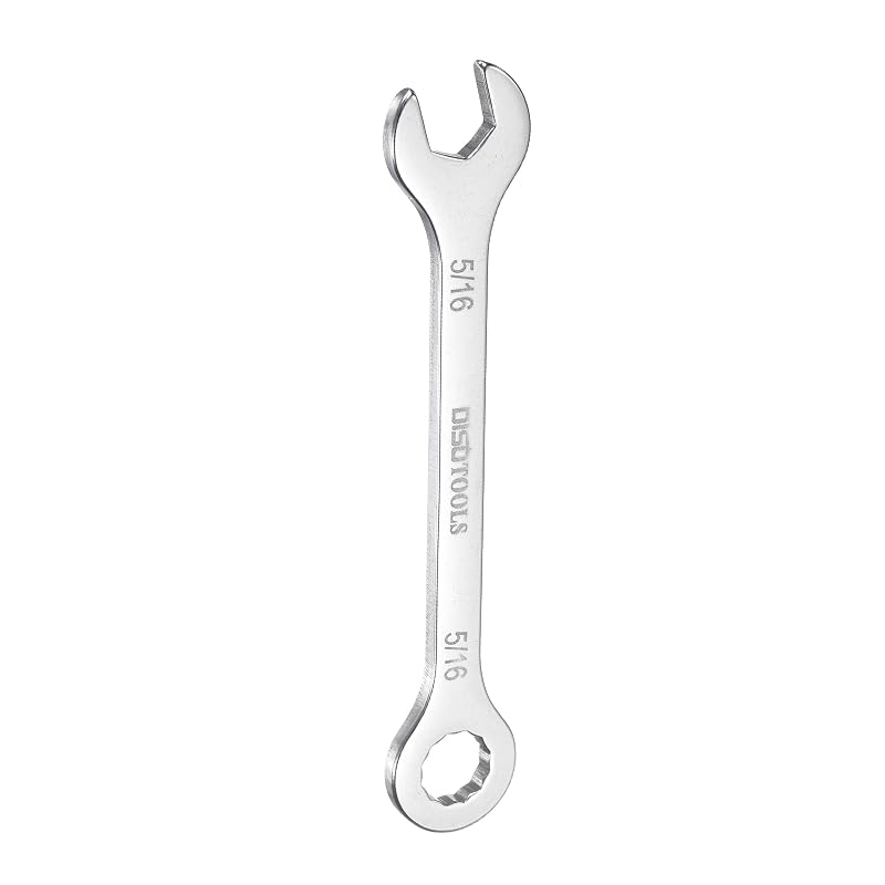 Chave Combinada Fina HARFINGTON 5/16 pol. em Aço Inoxidável 30Cr13, 15° e Encaixe de 12 Pontos, Modelo 1