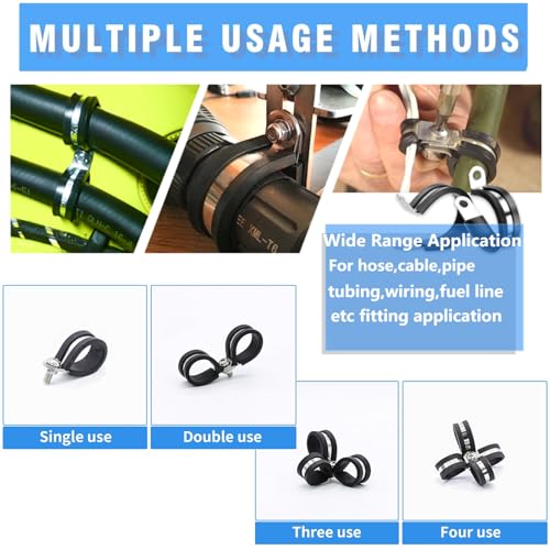 Abrazaderas de cable de 1-1/2" LAZIRO para asegurar tuberías en barcos y reformas 8