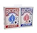 Price comparison product image Bicycle Jumbo Index Rider Back Playing Cards, Red and Blue, 2 Count