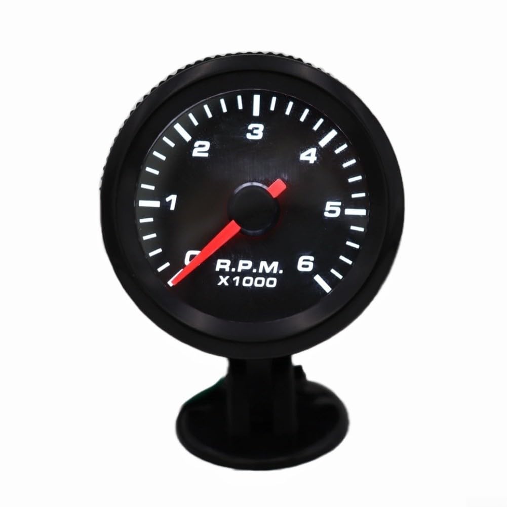52 mm Diesel Drehzahlmesser 0–6000 U/min mit LED-Display für 12 V Anwendungen, entworfen für Armaturenbrett-Integration