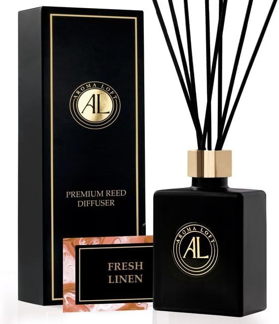 Fresh Linen Reed Diffuser Set