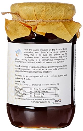 Image of MANGO TREE UTMT Under the Mango Tree Organic Certified Honey, 500 g - 100% Pure & Natural, Single Origin, No Additives and Ethically Sourced (Pack of 2)