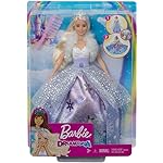 Barbie Muñeca Princesa de la nieve, falda azul transformación mágica (GKH26)