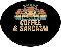 Vista 2 de AMARA Vibes Only Cute Retro Girls AMARA Name PopSockets Standard PopGrip