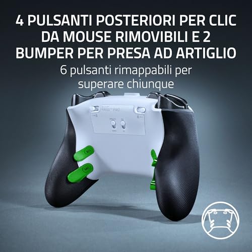 Raiju V3 Pro - Controller wireless per e-sport per PlayStation 5 e PC - 4 pulsanti rimovibili e 2 bumper con impugnatura a artiglio - Stick analogici TMR - Pro HyperTrigger | Bianco - Controller - Immagine 2