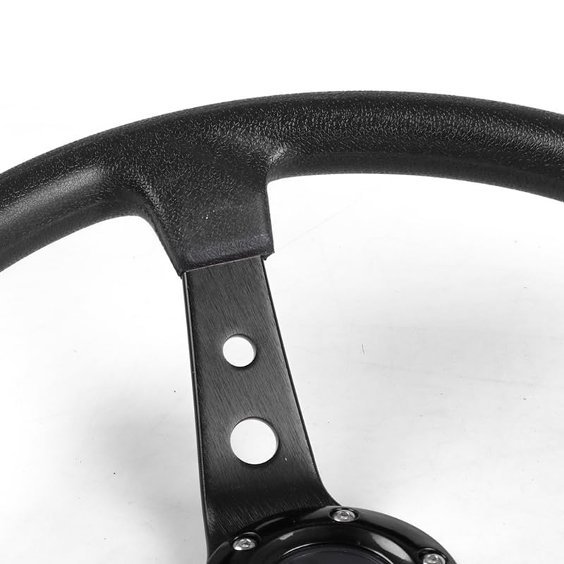 Volante da Corsa Universale,Volante Sportivo Volante da corsa gioco universale, 14 pollici 350 mm(Black)