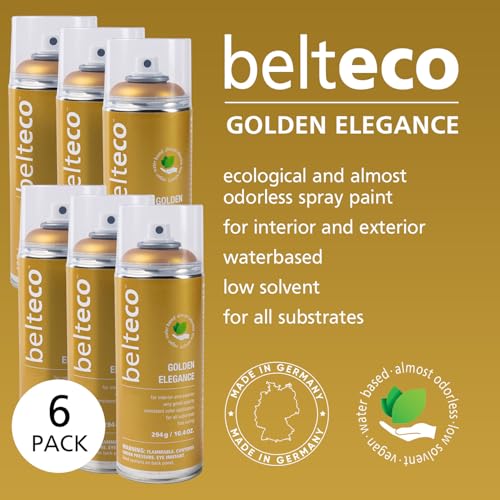 Image of Gold Spray Paint 6 Pack | Water-based Antique Gold Spray Paint