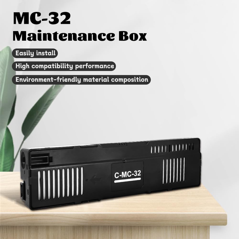 MC-32 Maintenance Cartridge Replacement for Canon imagePROGRAF TC-20 TC-20M TC-5200 TC-5200M Large Format Printers Upgraded MC32 Waste Ink Tank