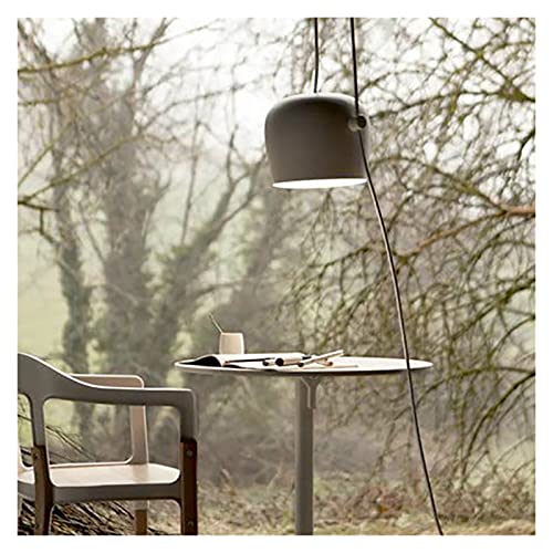 Suspension hauteur réglable lustre moderne noir et blanc pour éclairage ciblé