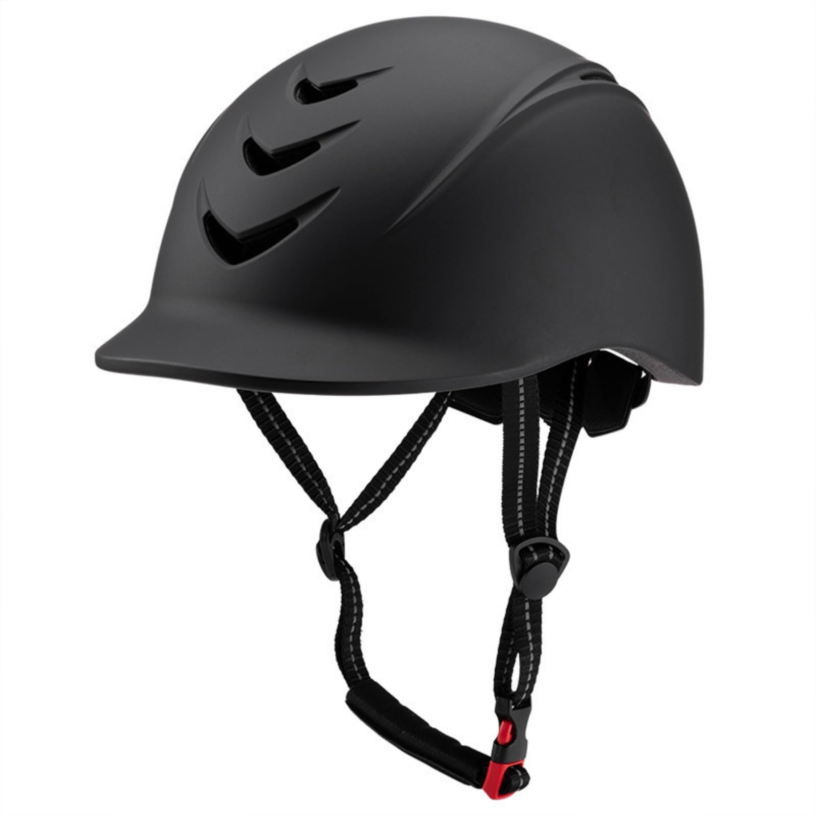 Casco Montar con Visera Corta Ventilado Casco Equitación con Correa Table Cómodo para Hípica