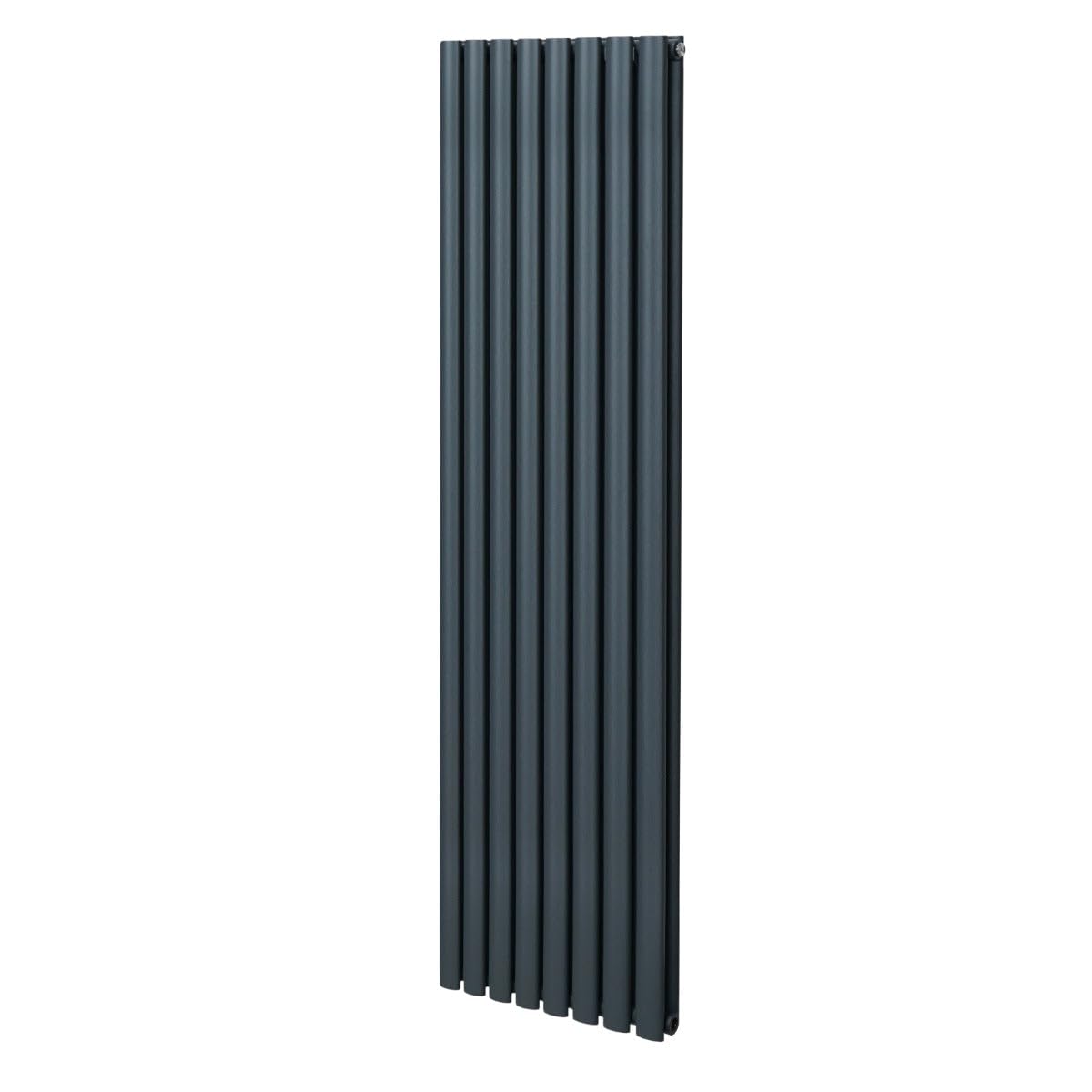Monstershop Oval Column Radiator - 1800mm x 480mm - Anthracite Grey