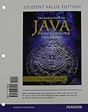 Student Value Edition for Introduction to Java Programming, Comprehensive Version plus MyLab Programming with Pearson eText -- Access Card Package (10th Edition)