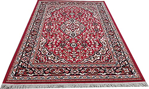 Image of Home Decore Acrylic Carpet for Your Living Room & Drawing Room Aywhere in Your Home (150x210 Red Colour)- 5x7 Feet