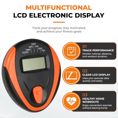 Monitor de velocímetro LCD para bicicleta estacionaria 3TVol, pantalla digital para ejercicio con medición de frecuencia cardíaca y seguimiento de tiempo, velocidad, distancia y calorías miniatura 4