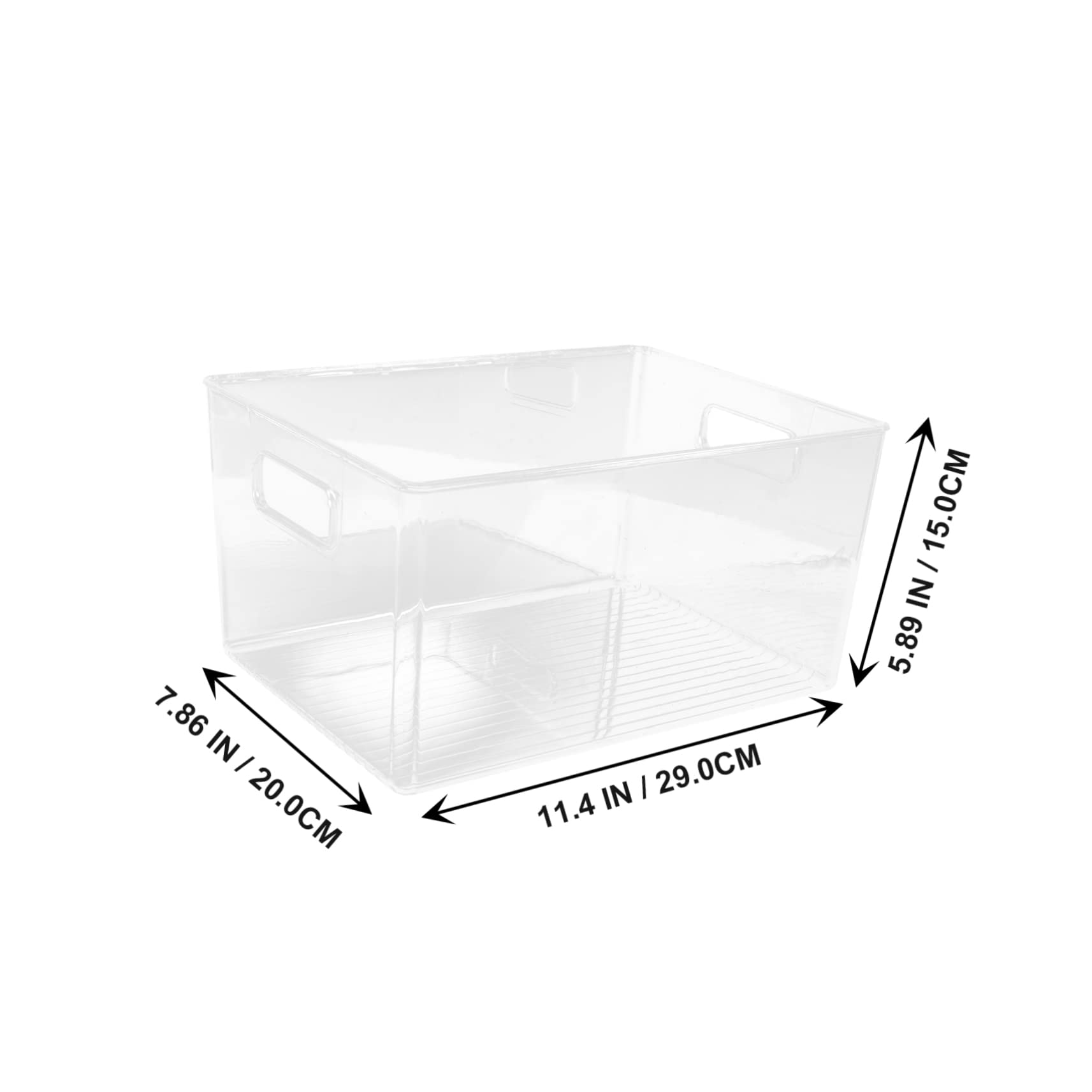 NAMOARLY Large Plastic Storage Basket Handle Organizer for Desktop Home Use Rustic Decorative Items