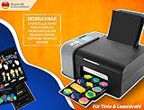 ELES VIDA 50 arkuszy papieru kolorowego, profesjonalny papier do rysowania, DIN A3 – 130 g/m², głęboka czerń, wytrzymały papier do majsterkowania, hobby, szkoły, na uczelnię, do rysowania, majsterkowania, do malowania, kredy i prezentów
