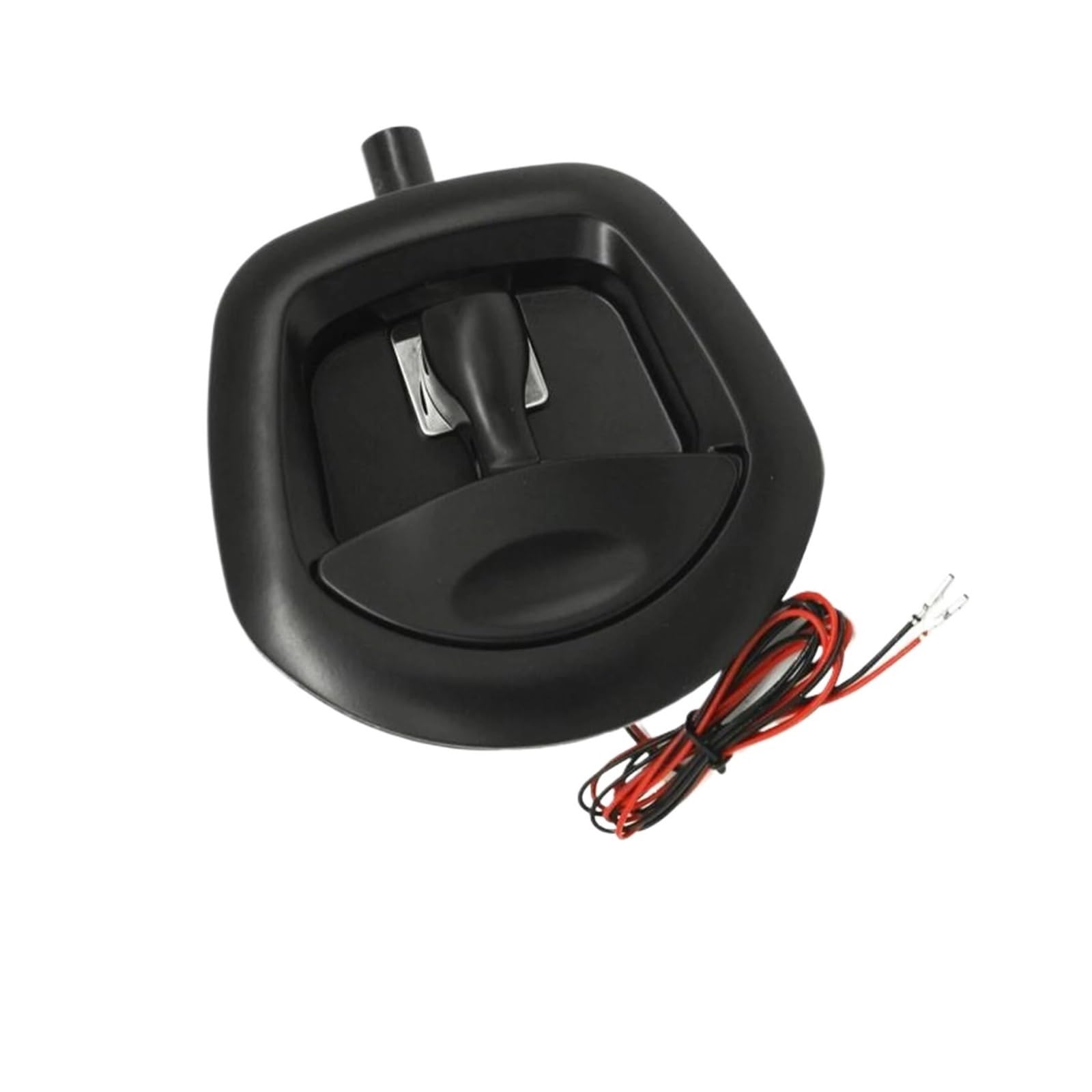 Maniglia Chiusura Centralizzata Elettrica per Serratura Meccanica Pieghevole Stile T A Coda Balena per Accessori Auto per Rimorchio Fuoristrada(Black)