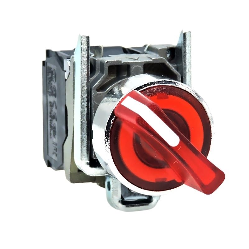 Interrupteur à bouton-poussoir lumineux ZB4 XB4-BK123B5 3 positions