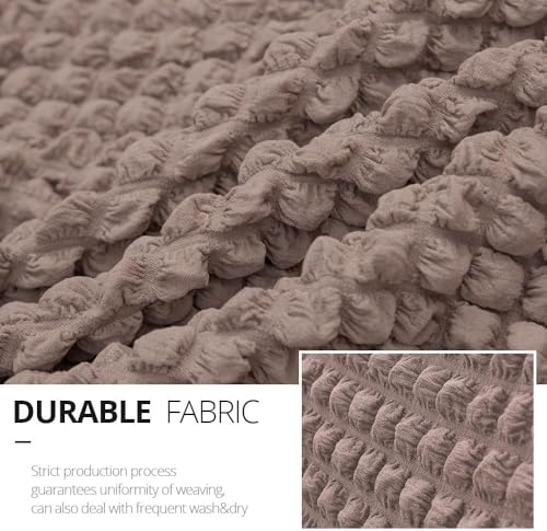 Image of Bails Sofa Cover 1 Seater Fully Covered | Sofa Cover 3 Seater Fully Covered | Sofa Cover 1 Seater | Universal Elastic Bubble Fabric with Frill Sofa Protector Cover (Mouse, 1 Seater)
