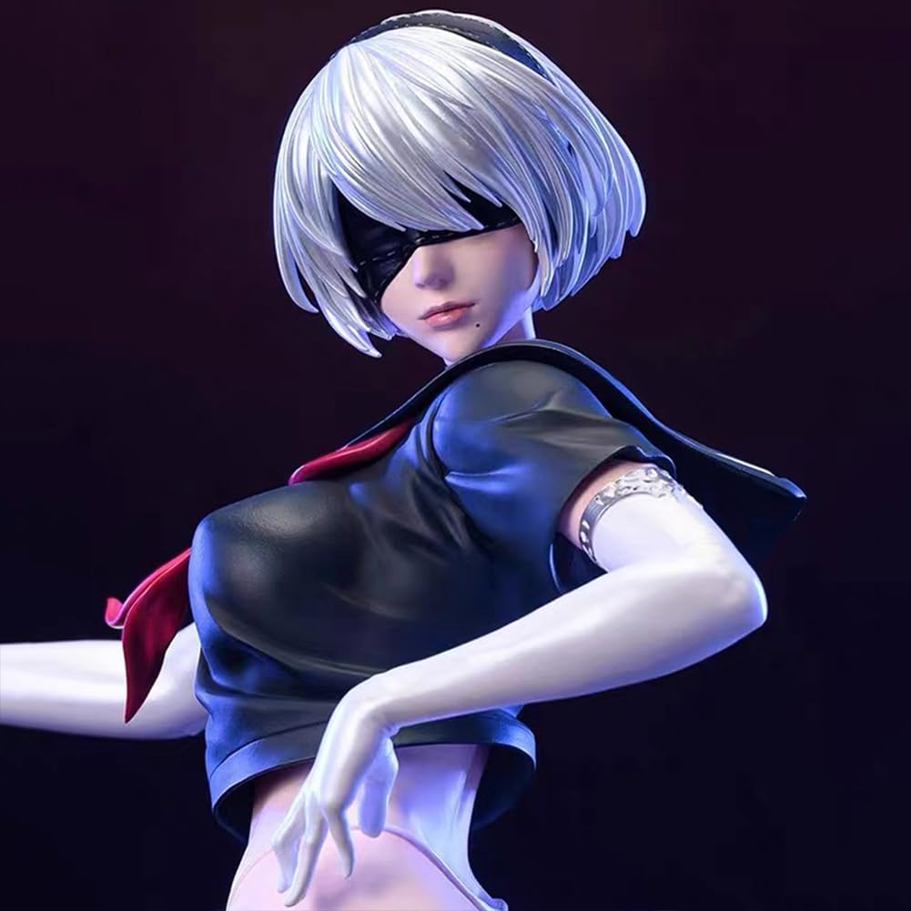 2B Figure Statue Model - 1/6 Scale 2B Action Figure 2Byorha Anime Figurine, 30cm No.2 Type B Figures, PVC Handmade Collectible Desktop Decoration
